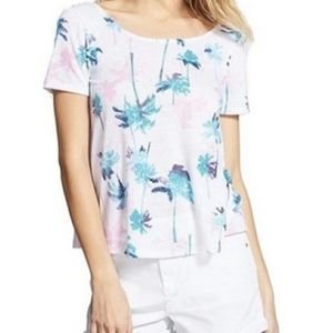 Nordstrom BP Peacock Palm Print Tropical Top